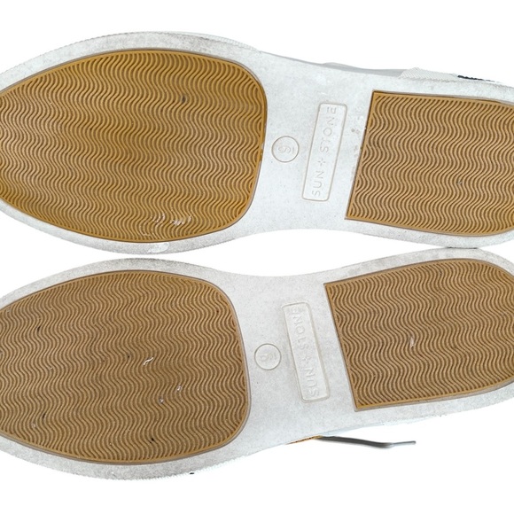 Women’s Canvas mustard color sneakers by Sun+Stone size 9 with white sole - Picture 6 of 6